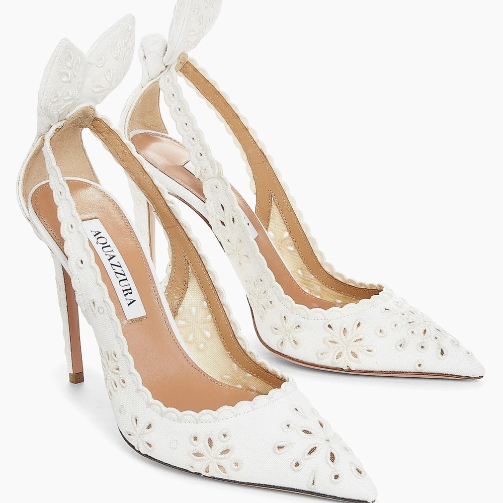 Aquazzura Broderie 105 pumps 🤍